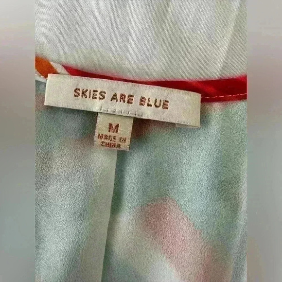 Skies are Blue Pleated Maxi Dress Size Medium - Picture 6 of 8